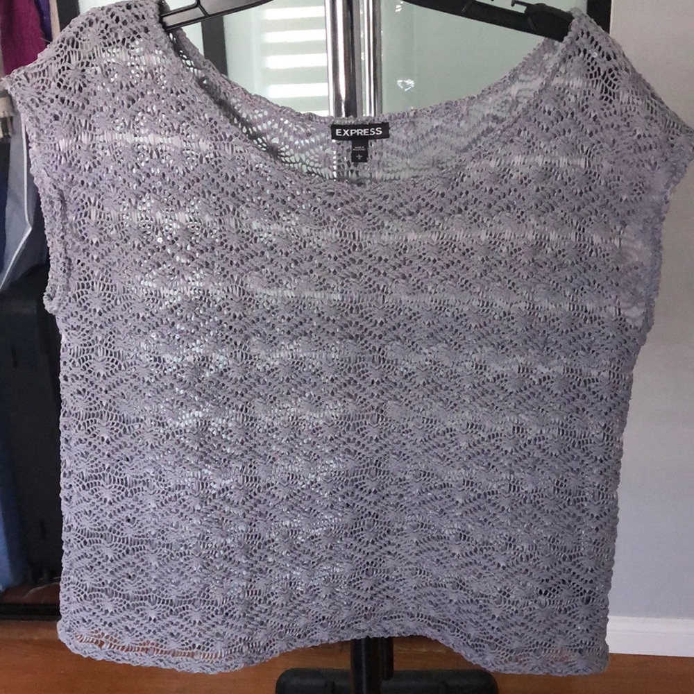 Express Gray Blouse